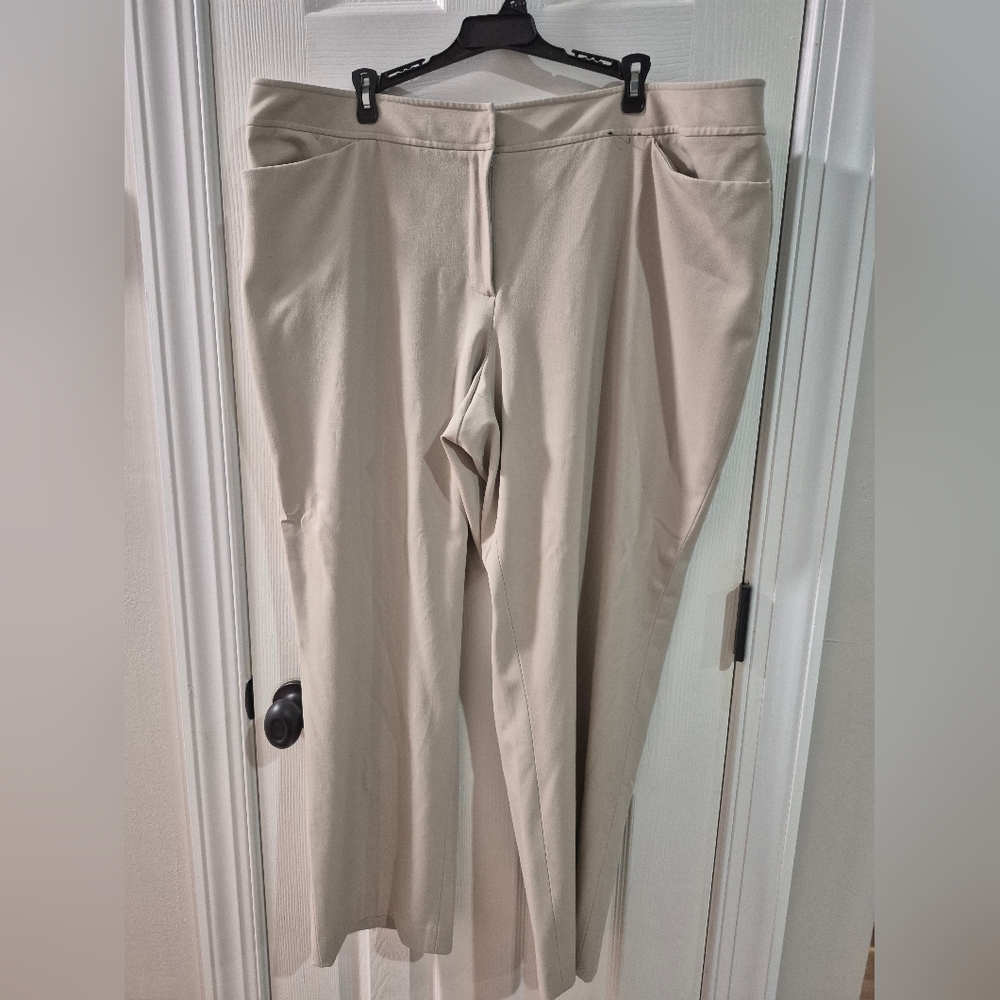Lane Bryant Women's Cream Trousers 22P